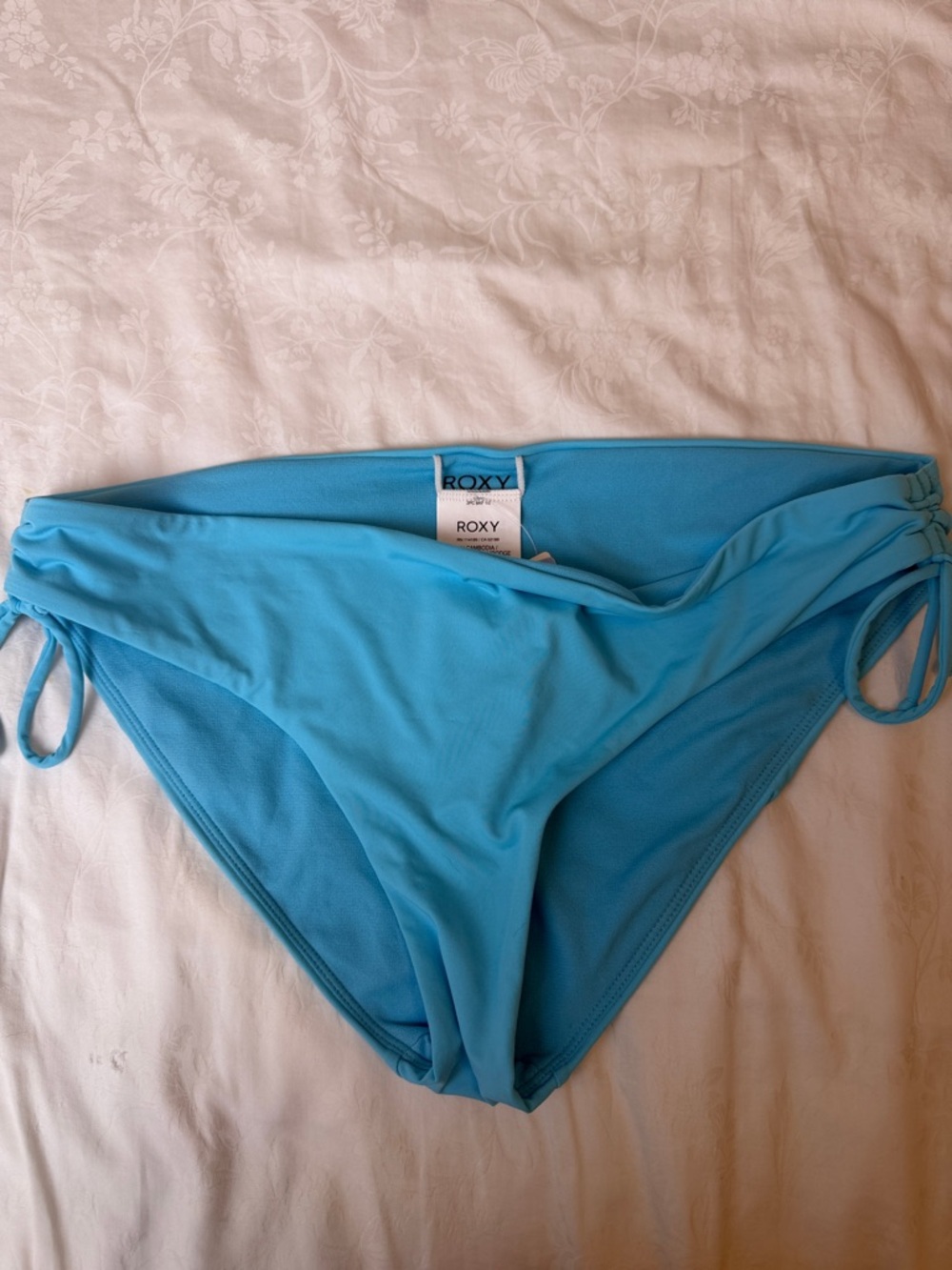 Roxy Turquoise Side-Tie Bikini Bottoms